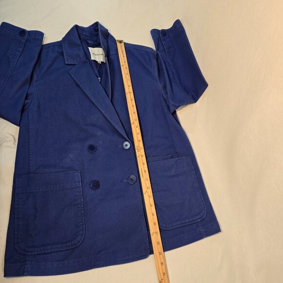 MADEWELL Officecore Bluestone Crossover (Re)generative Chino Blazer Size M NEW! - Picture 14 of 16